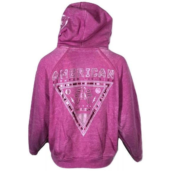 AMERICAN FIGHTER Women's Hoodie HAWKINGS - Picture 2 of 8